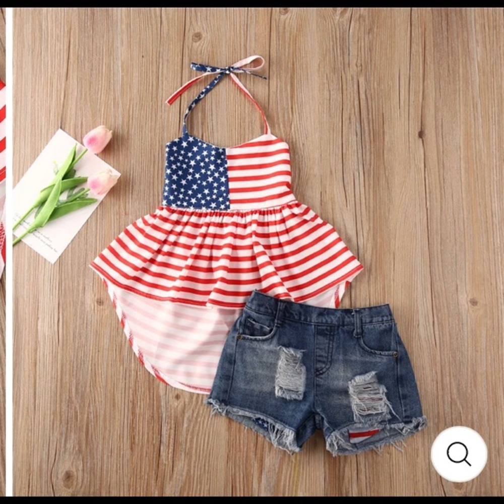 Cute 4th of July patriotic set ships ASAP 4/5/6 ❤️